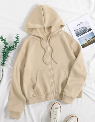 JUNEBERRY Full Sleeve Solid Women Sweatshirt