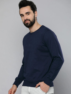 artivriglobel Full Sleeve Solid Men Sweatshirt