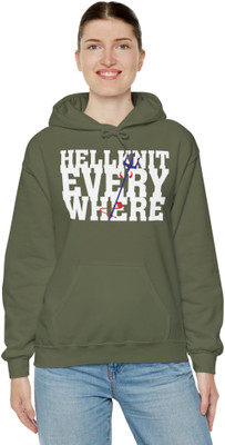 Hellknit Full Sleeve Printed Women Sweatshirt