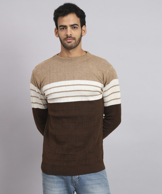HELL BOUND Full Sleeve Color Block Men Sweatshirt