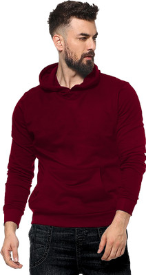Leotude Full Sleeve Solid Men Sweatshirt
