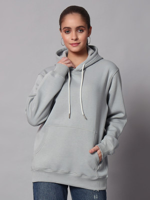OBAAN Full Sleeve Solid Women Sweatshirt