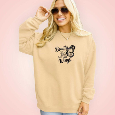 MAJESTIC FASHION Full Sleeve Printed Women Sweatshirt