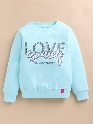 Ginie Full Sleeve Printed Girls Sweatshirt