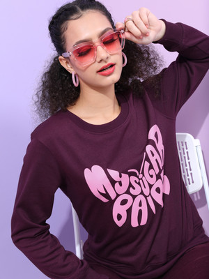 Tokyo Talkies Full Sleeve Printed Women Sweatshirt