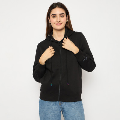 MADAME Full Sleeve Solid Women Sweatshirt