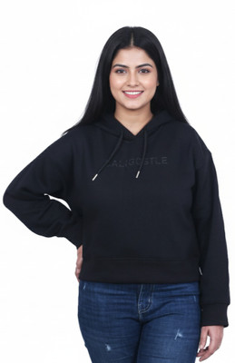 CALIGOSTLE Full Sleeve Solid Women Sweatshirt