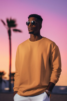 COLOR CAPITAL Full Sleeve Solid Men & Women Sweatshirt