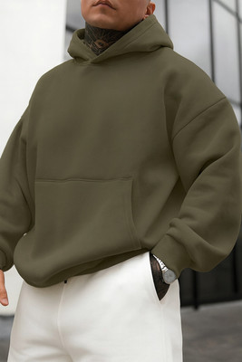 Rockwell Full Sleeve Solid Men Sweatshirt