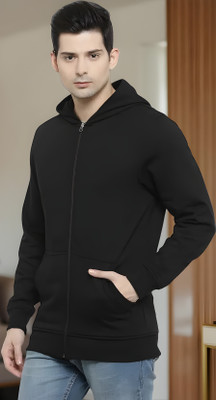BRIGHT KRAFT Full Sleeve Solid Men Sweatshirt