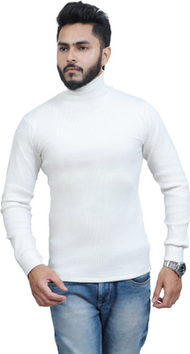 FINELOOK Full Sleeve Solid Men Sweatshirt
