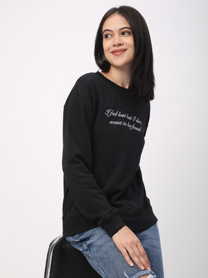 R&B Full Sleeve Graphic Print Women Sweatshirt
