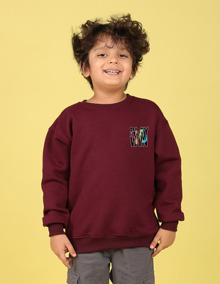 Nusyl Full Sleeve Printed Boys & Girls Sweatshirt