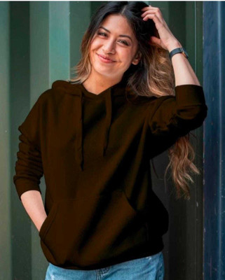 Nilan Full Sleeve Solid Women Sweatshirt