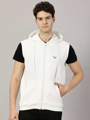 Leon Sleeveless Solid Men Sweatshirt