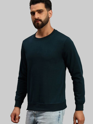 DENNIN Full Sleeve Solid Men Sweatshirt