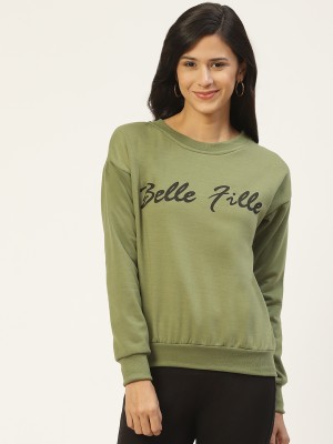 BELLE FILLE Full Sleeve Printed Women Sweatshirt