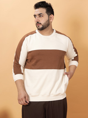 JOHN PRIDE Full Sleeve Color Block Men Sweatshirt