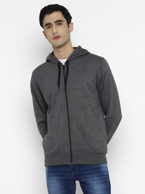 Alan Jones Full Sleeve Solid Men Sweatshirt
