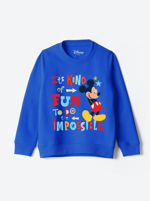 YK Disney Full Sleeve Graphic Print Boys Sweatshirt