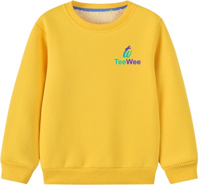 TeeWee Full Sleeve Solid Baby Boys & Baby Girls Sweatshirt