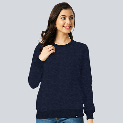 Smart Colors Full Sleeve Solid Women Sweatshirt