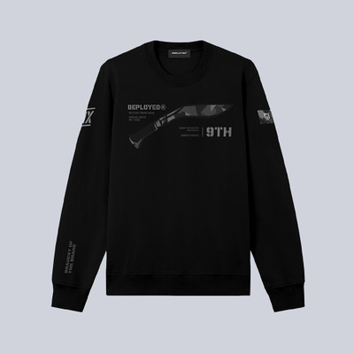 Deployed Full Sleeve Printed Men Sweatshirt