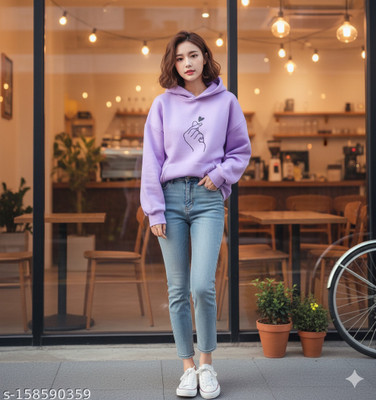 Ashkart Full Sleeve Graphic Print Women Sweatshirt
