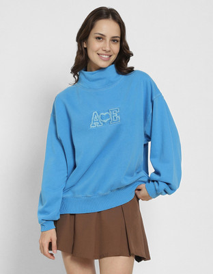 American Eagle Full Sleeve Embroidered Women Sweatshirt