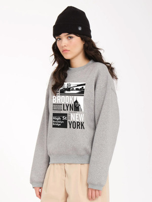 Calm Down Full Sleeve Printed Women Sweatshirt