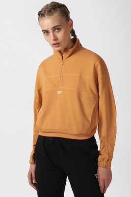 REEBOK Full Sleeve Solid Women Sweatshirt