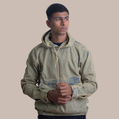 Dukbuk Full Sleeve Self Design Men Reversible Sweatshirt