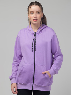 ADIXUS Full Sleeve Solid Women Sweatshirt