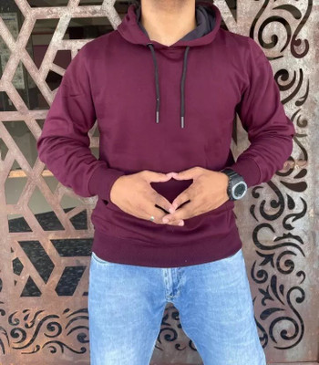 VDART TREND Full Sleeve Solid Men Sweatshirt