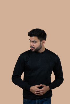 JRCY Full Sleeve Solid Men Sweatshirt