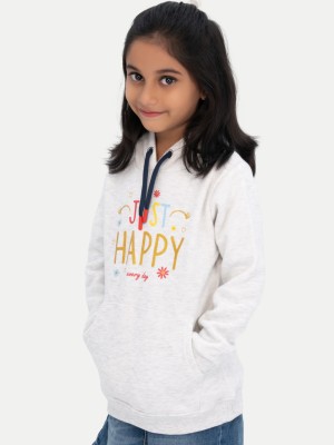 Rad prix Full Sleeve Graphic Print Girls Reversible Sweatshirt