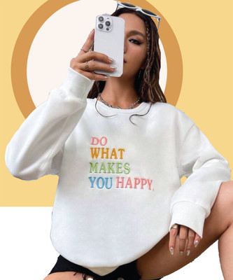 Christy World Full Sleeve Printed Women Sweatshirt