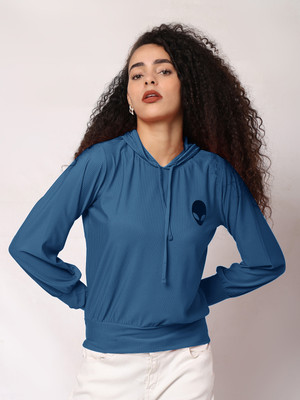METRONAUT Full Sleeve Self Design Women Sweatshirt