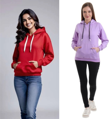 Pwexz Full Sleeve Solid Women Sweatshirt