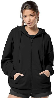 FUNKY MONKEY Full Sleeve Solid Women Sweatshirt