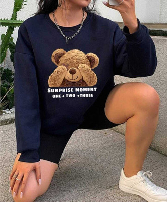 USK COLLECTIONS Full Sleeve Printed Women Sweatshirt