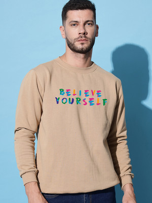 Else & What Full Sleeve Printed Men Sweatshirt