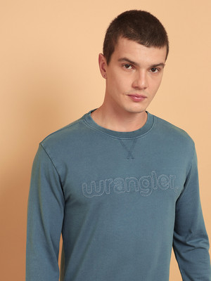 Wrangler Full Sleeve Solid Men Sweatshirt