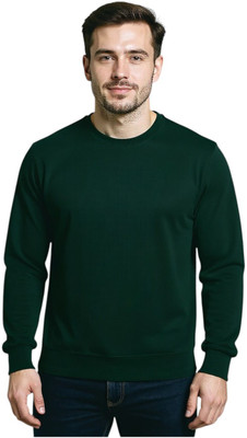 NI Fashion Full Sleeve Solid Men Sweatshirt