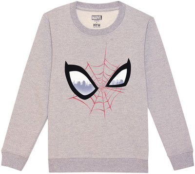 Marvel by Wear Your Mind Full Sleeve Graphic Print Boys & Girls Sweatshirt