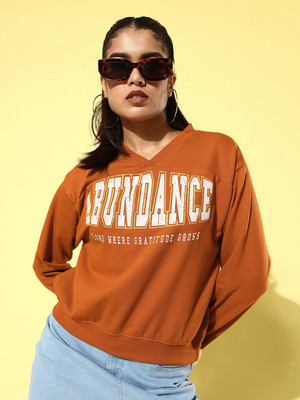 Roadster Full Sleeve Printed Women Sweatshirt