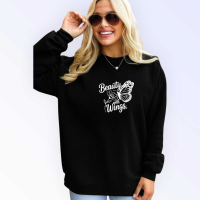 HouseOfCommon Full Sleeve Printed Women Sweatshirt