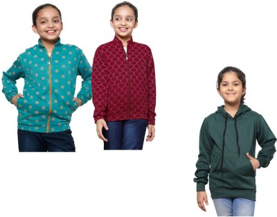 KAVYA Full Sleeve Solid Girls Sweatshirt