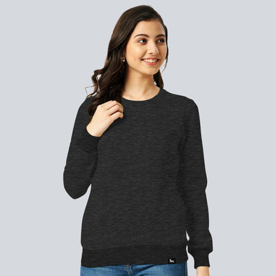 HouseOfCommon Full Sleeve Solid Women Sweatshirt