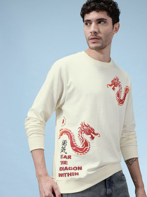 Glitchez Full Sleeve Printed Men Sweatshirt